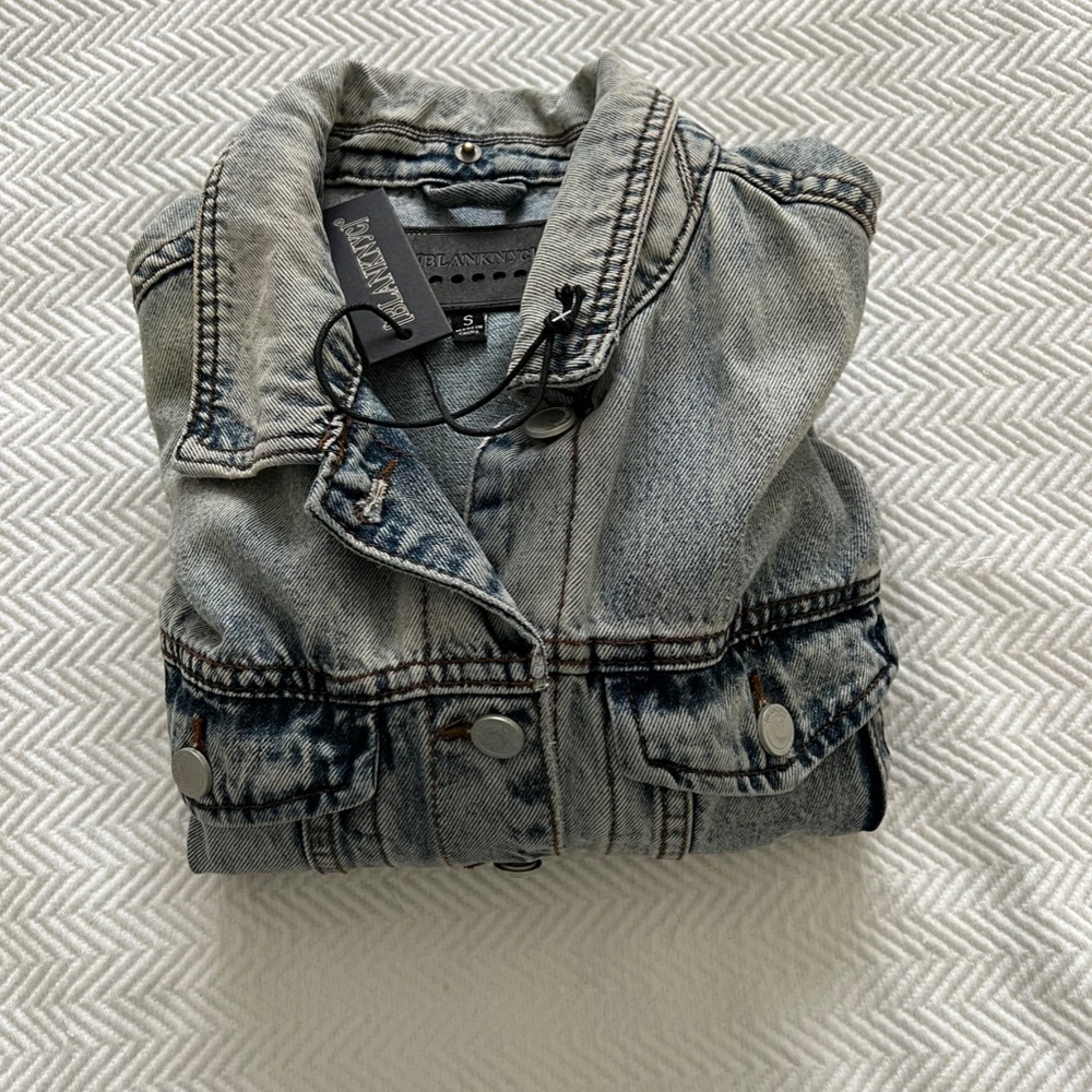 mixed media jacket by BLANK NYC - Picture 9 of 13